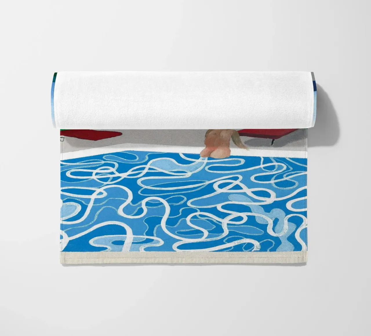 piscina con una sola figura telo mare da khanrosie