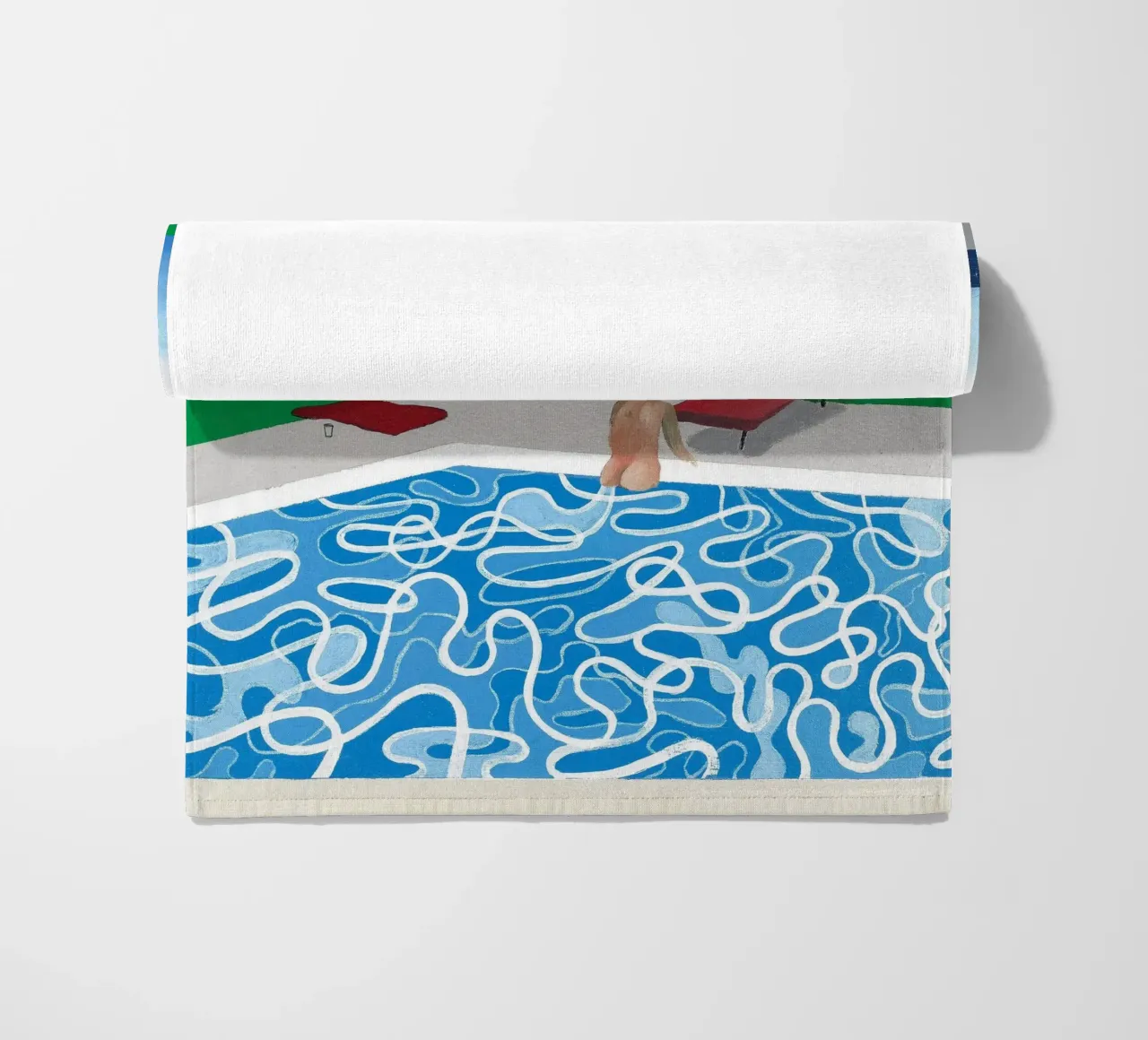 piscina con una sola figura telo mare da khanrosie