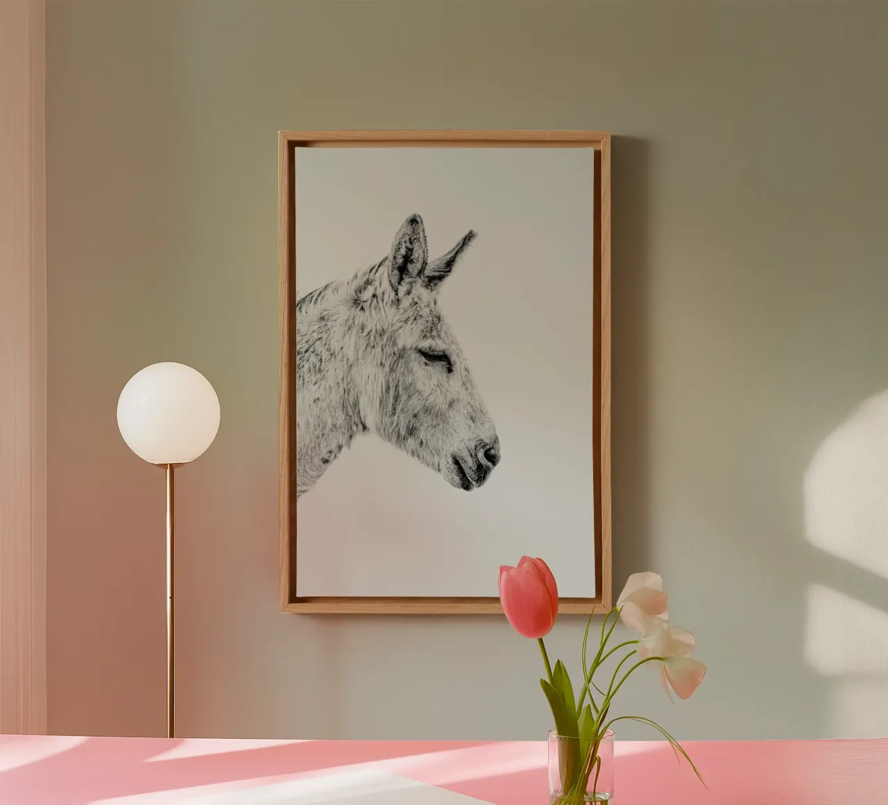 Donkey II canvas by Paws & Claws