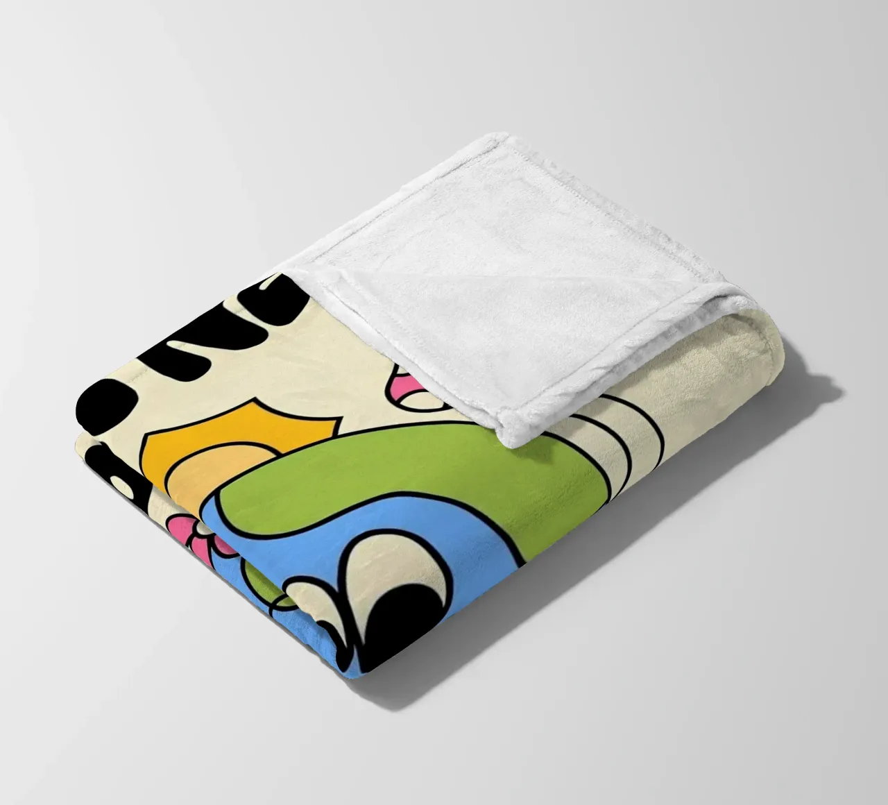 "The World Needs You" Psychedelic Groovy Positive Art Print fleece blanket by NorwesClub