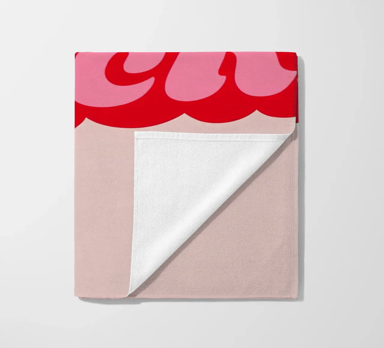 "Don't Be a Dick" Bold Retro Typography Pink Statement Print beach towel by NorwesClub