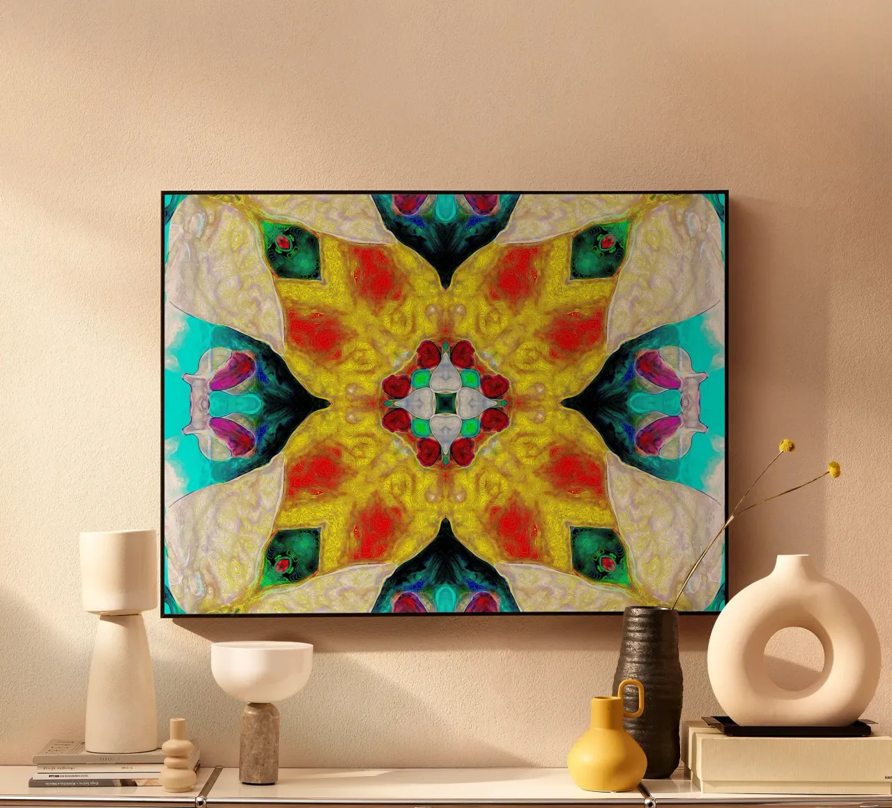 Illusione: astratto, complesso, texture, forme, simmetria, colorato plexiglass da Gürsel Yesil Digital Art