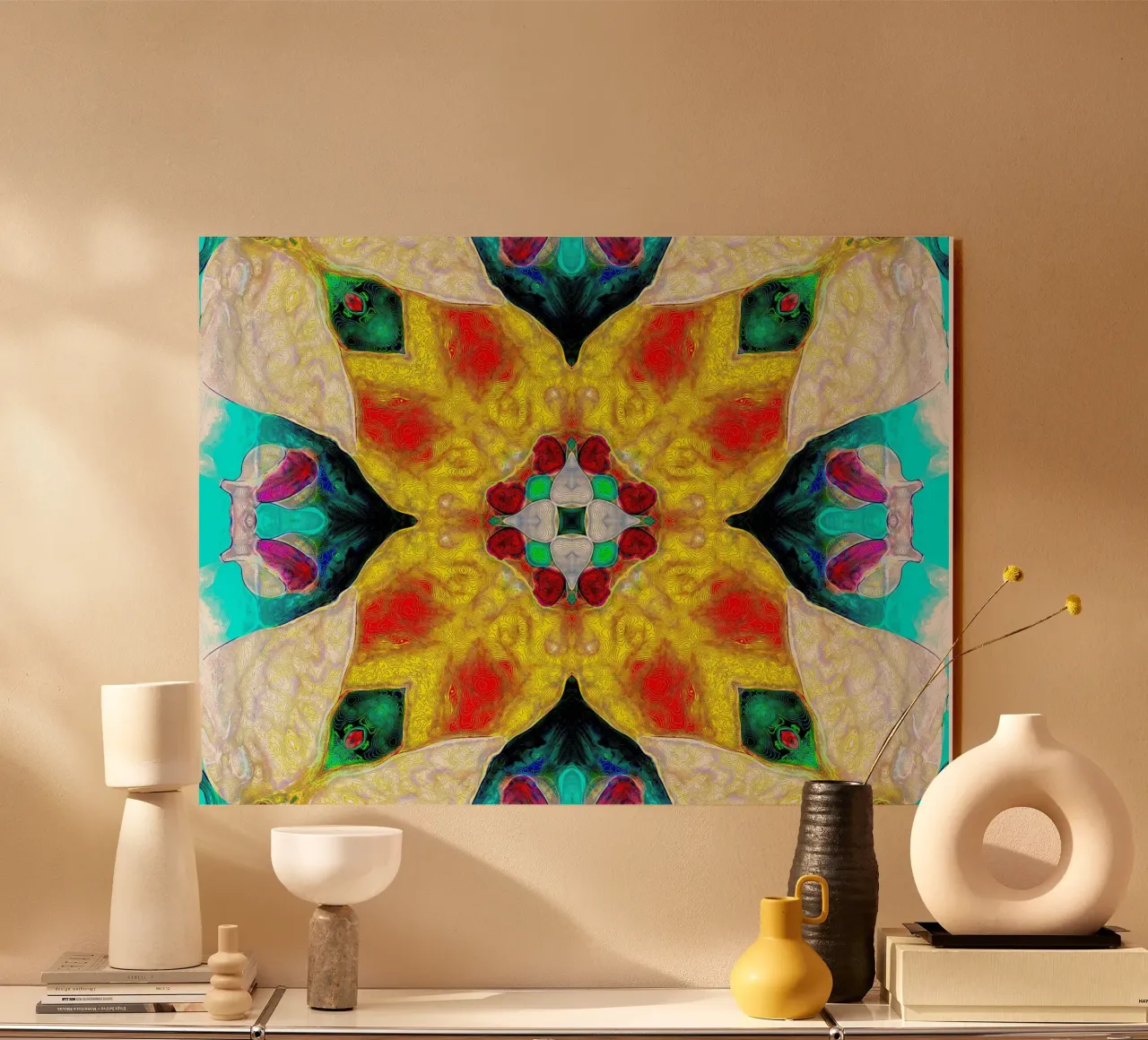 Illusione: astratto, complesso, texture, forme, simmetria, colorato plexiglass da Gürsel Yesil Digital Art