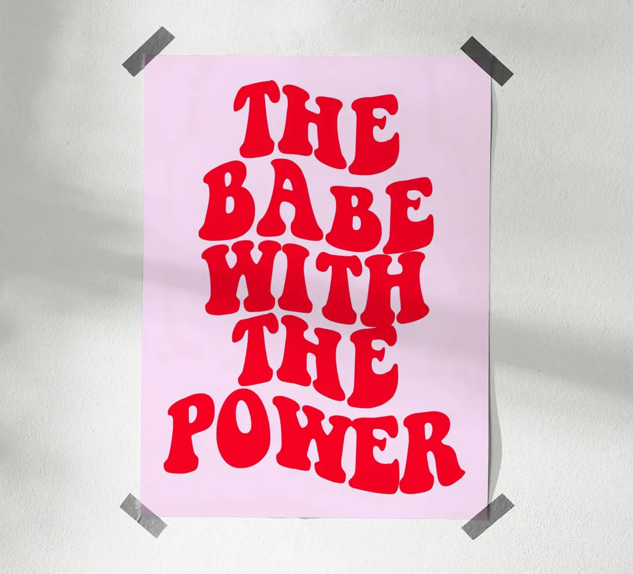 "Arte pop feminista, retro y empoderador: "La nena con poder poster de NorwesClub