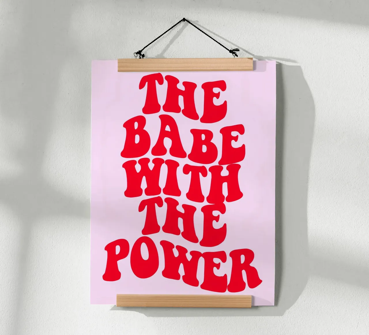 "Arte pop feminista, retro y empoderador: "La nena con poder poster de NorwesClub