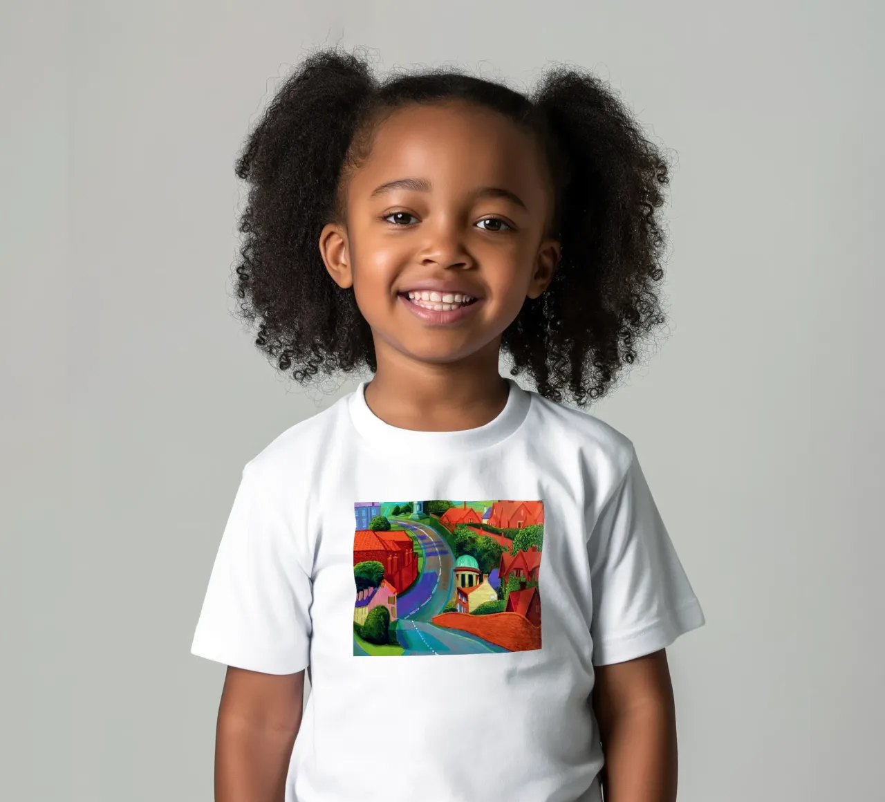 The Road to York through Sledmere kids t-shirt by khanrosie