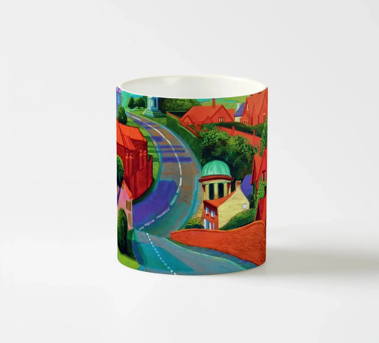 La strada per York attraverso Sledmere tazza in ceramica da khanrosie