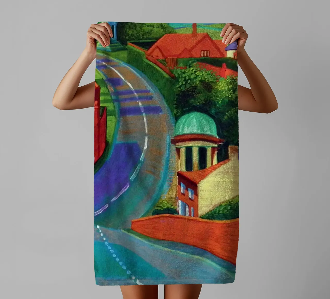 The Road to York through Sledmere towel by khanrosie