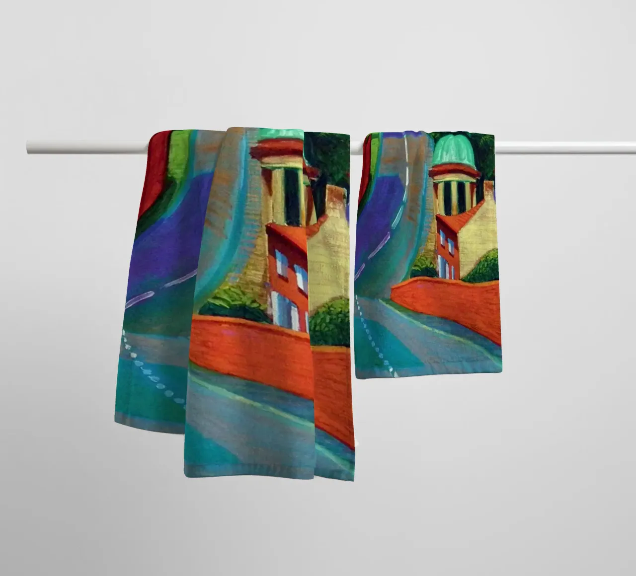 The Road to York through Sledmere towel by khanrosie