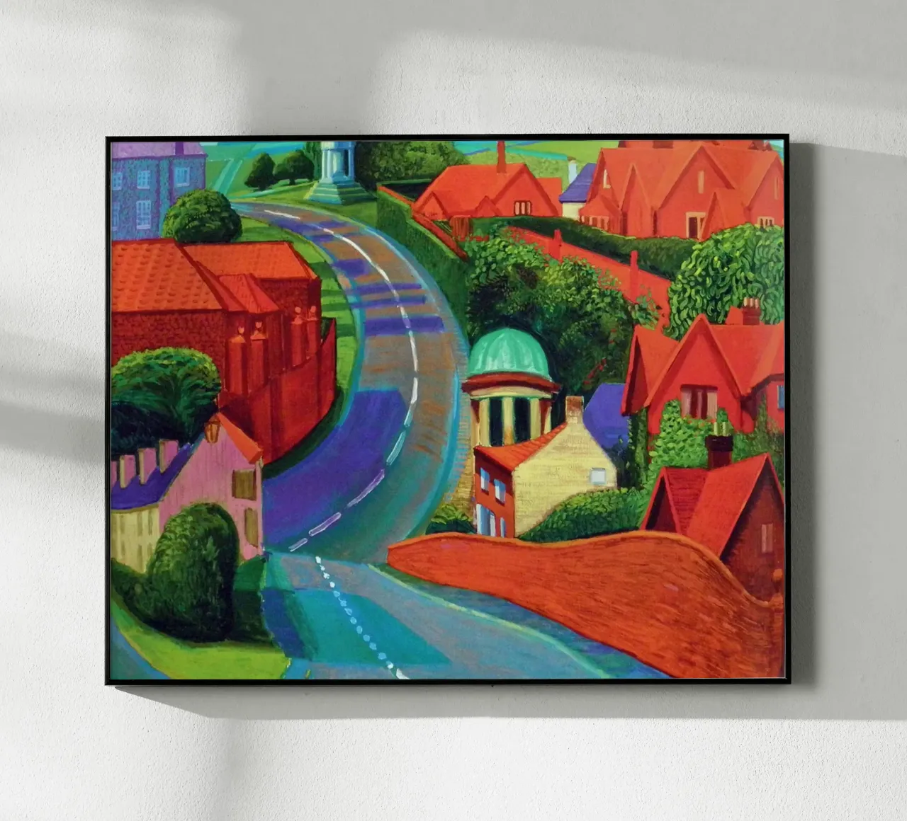 The Road to York through Sledmere acrylic glass by khanrosie
