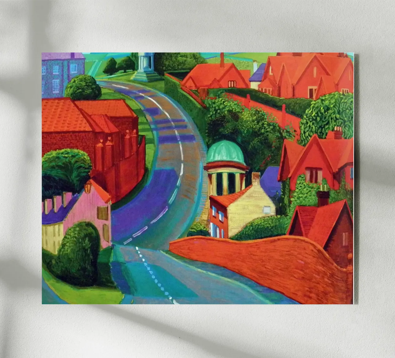 The Road to York through Sledmere acrylic glass by khanrosie