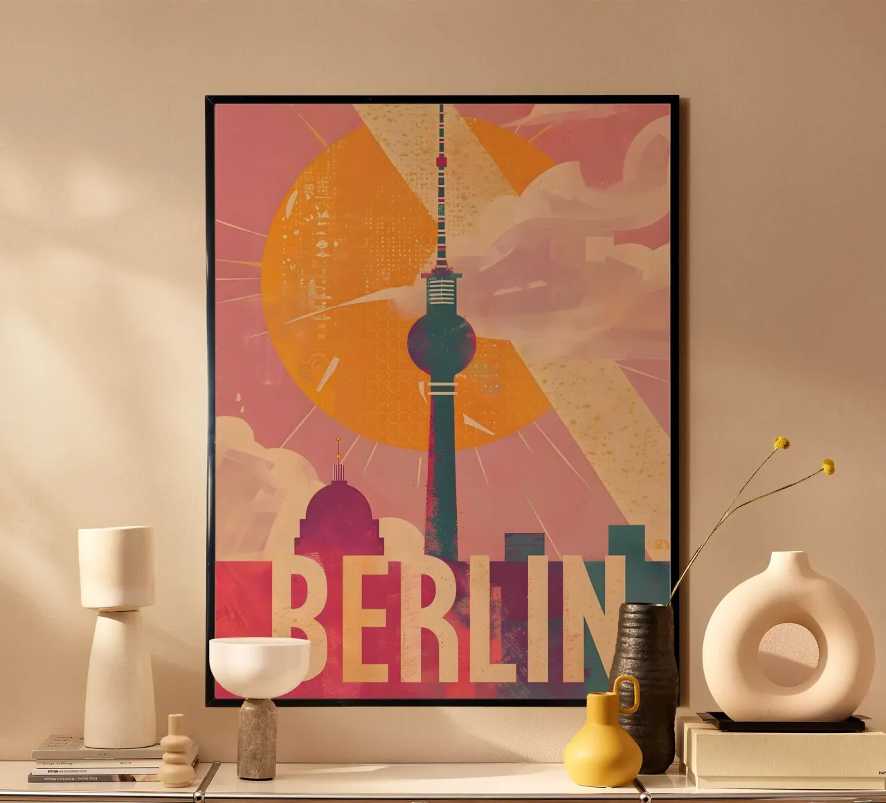 Arte vintage a Berlino poster da Vintage Travel Art
