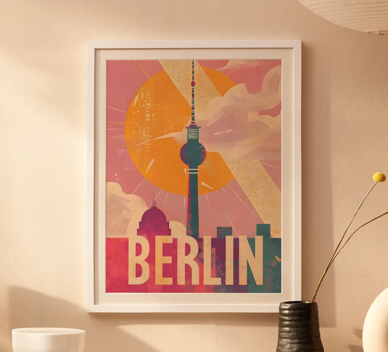 Berlin Vintage Kunst Poster von Vintage Travel Art