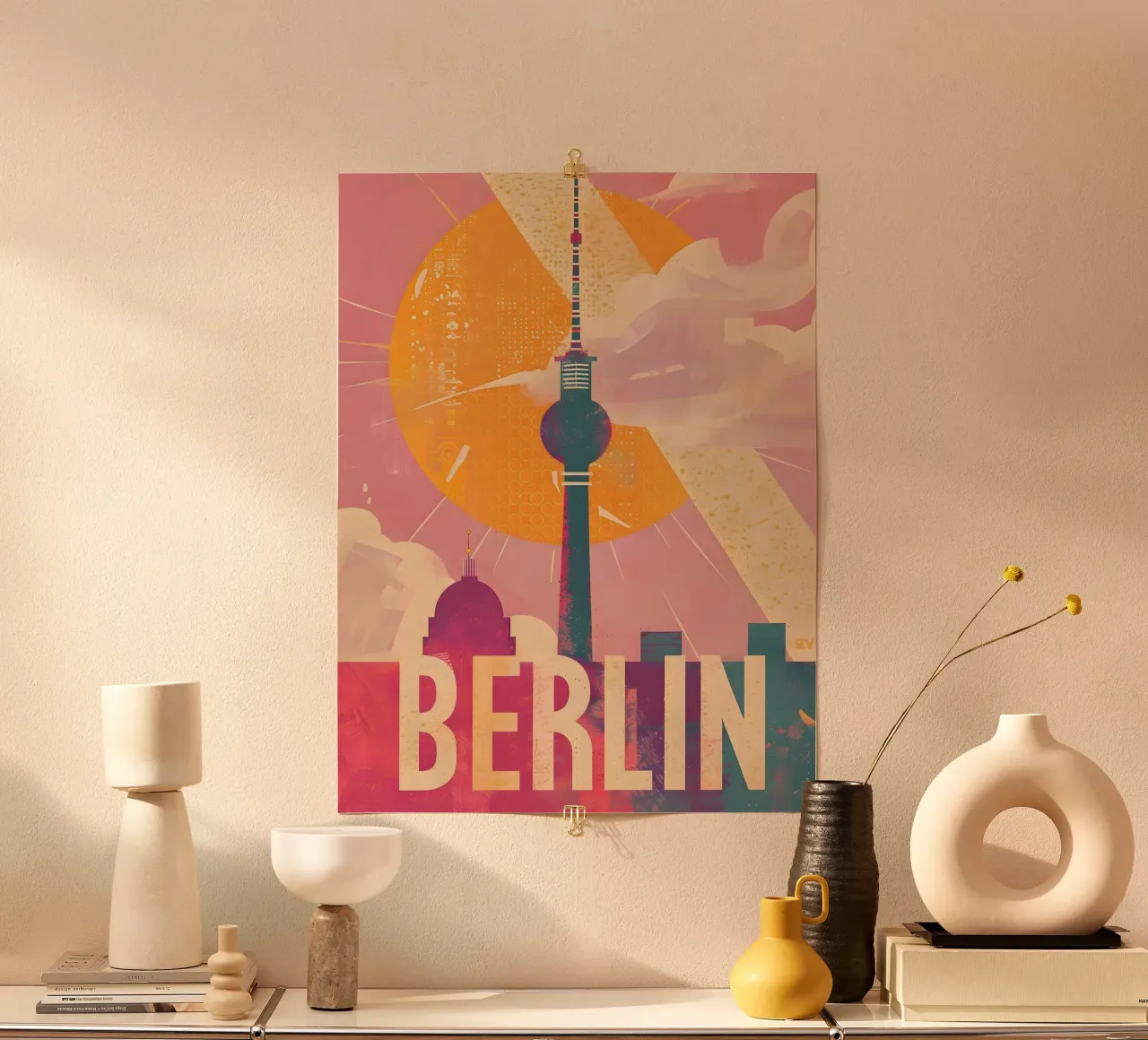Arte vintage a Berlino poster da Vintage Travel Art