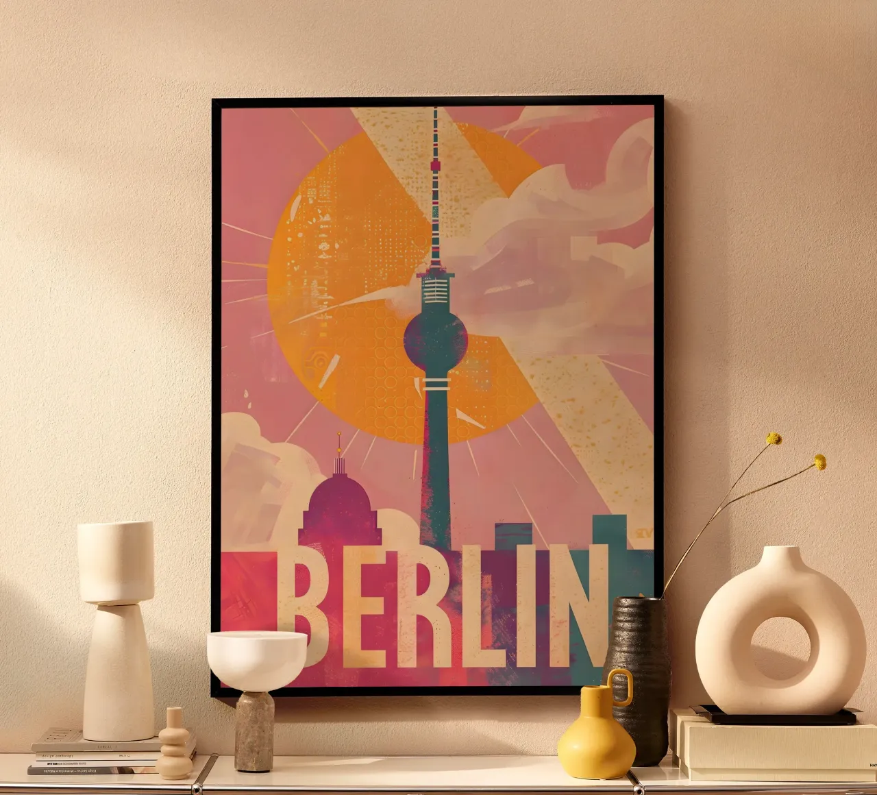 Arte vintage a Berlino poster da Vintage Travel Art