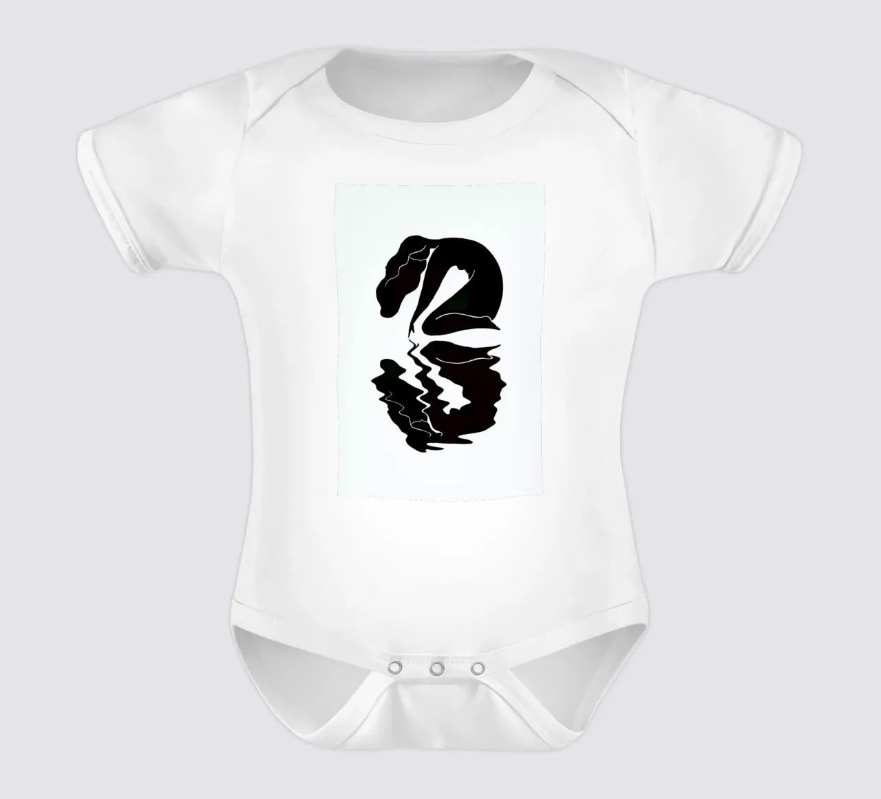Blurred body neonato maniche corte da Graphite