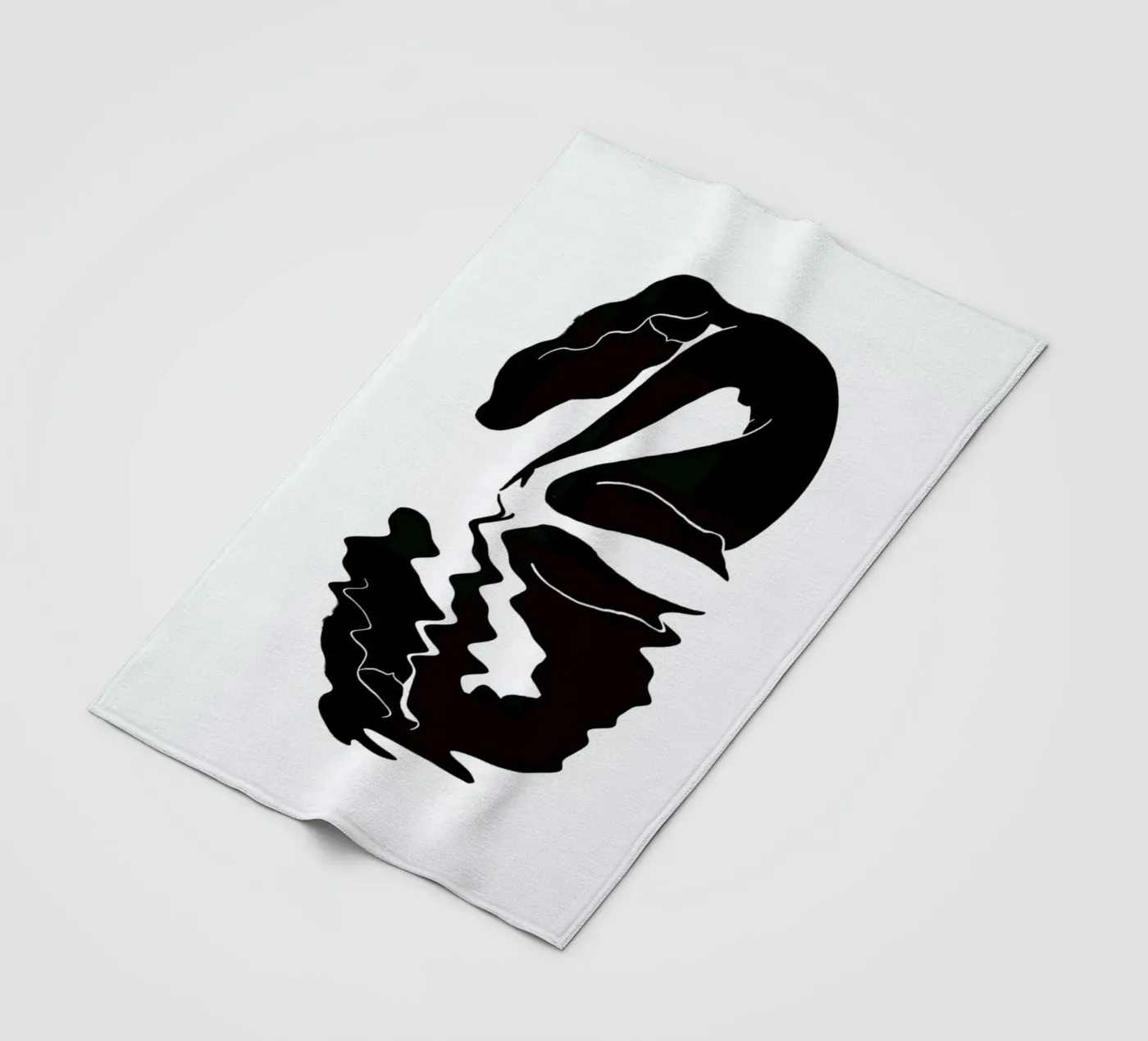 Blurred fleecedeken van Graphite