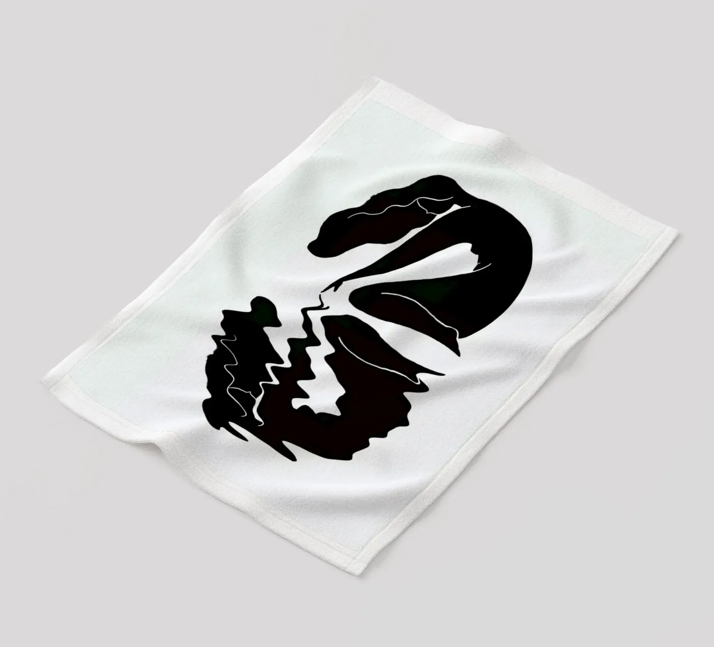 Blurred fleecedeken van Graphite