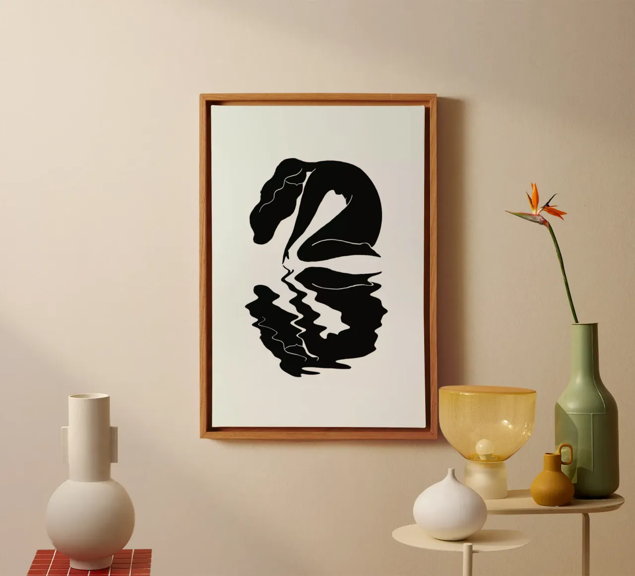 Blurred tela con Cornice a cassetta da Graphite
