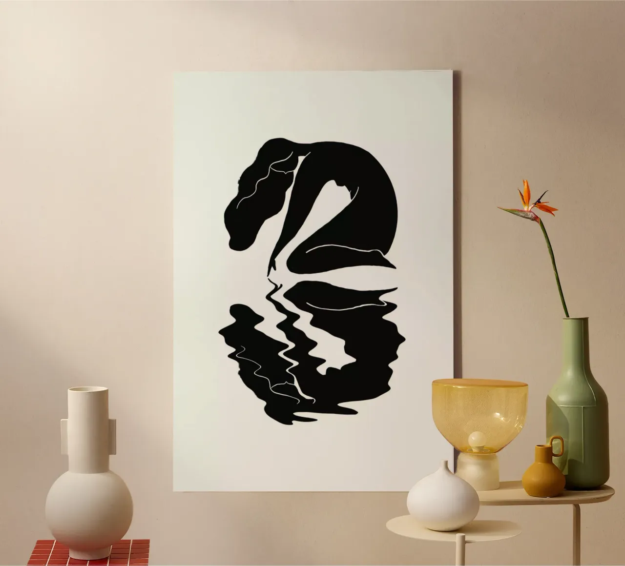 Blurred tela con Cornice a cassetta da Graphite