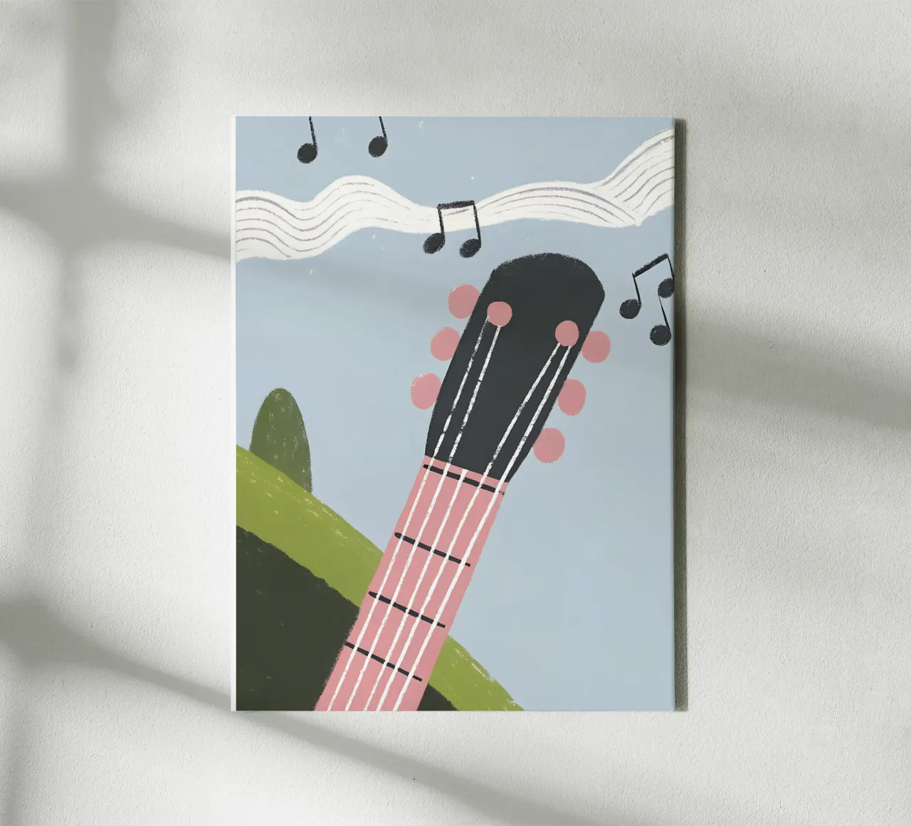 Chitarra musicale tela con Cornice a cassetta da PERSONAL TOUCH