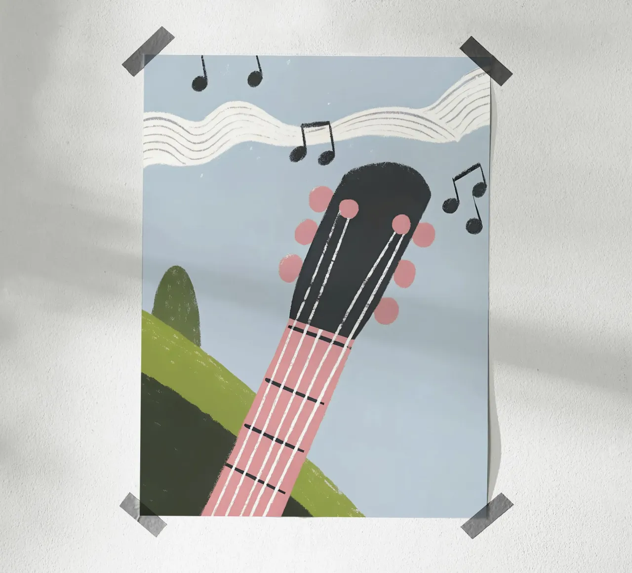 Chitarra musicale carta hahnemühle da PERSONAL TOUCH