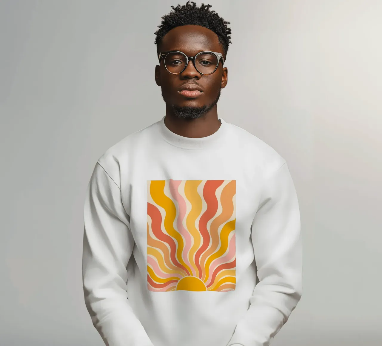 Stampa d'arte retrò anni '70 Groovy, vortice astratto psichedelico felpa da NorwesClub