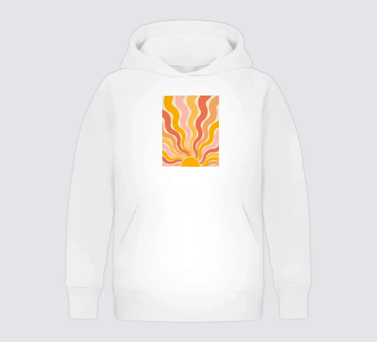 Retro 70s Groovy Abstract Psychedelic Swirl Art Print sudadera con capucha para niño de NorwesClub