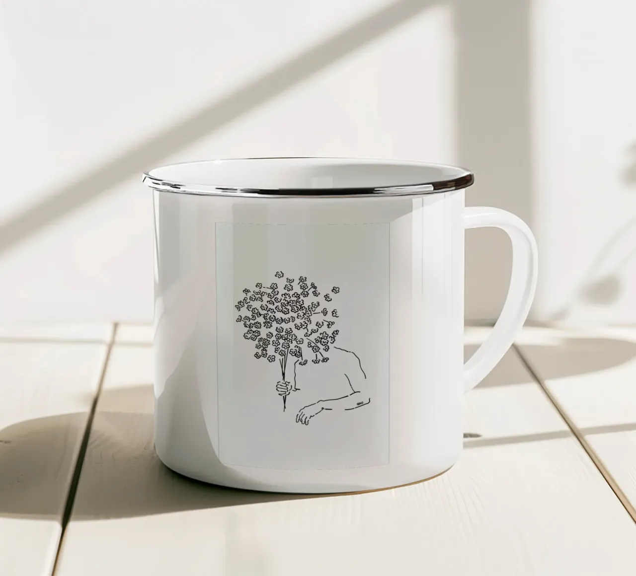 Me Flowers tazza in smalto da Ninhol