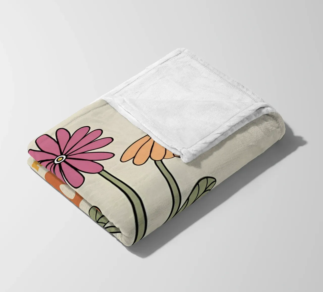 "Bloom Where Planted" Retro Floral Optimistic Growth Kunst Fleecedecke von NorwesClub