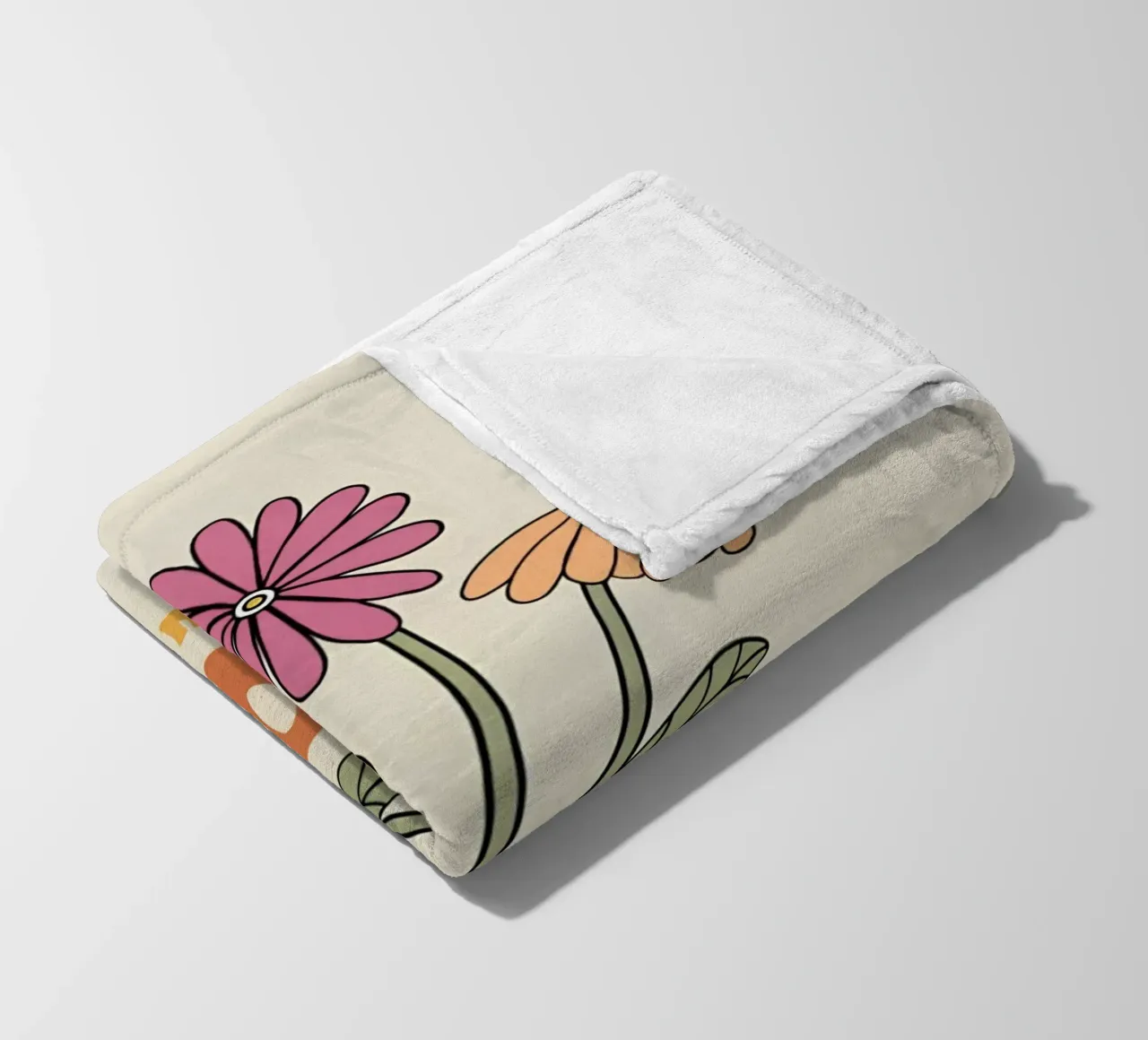 "Bloom Where Planted" Retro Floral Optimistic Growth Kunst Fleecedecke von NorwesClub