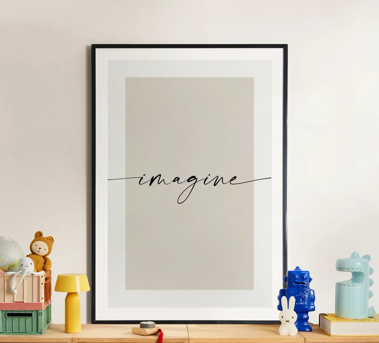 Immaginare - parole d'ispirazione poster da NouveauPrints