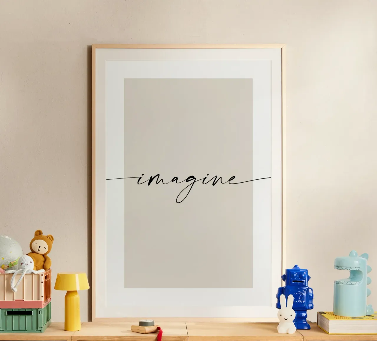 Immaginare - parole d'ispirazione poster da NouveauPrints