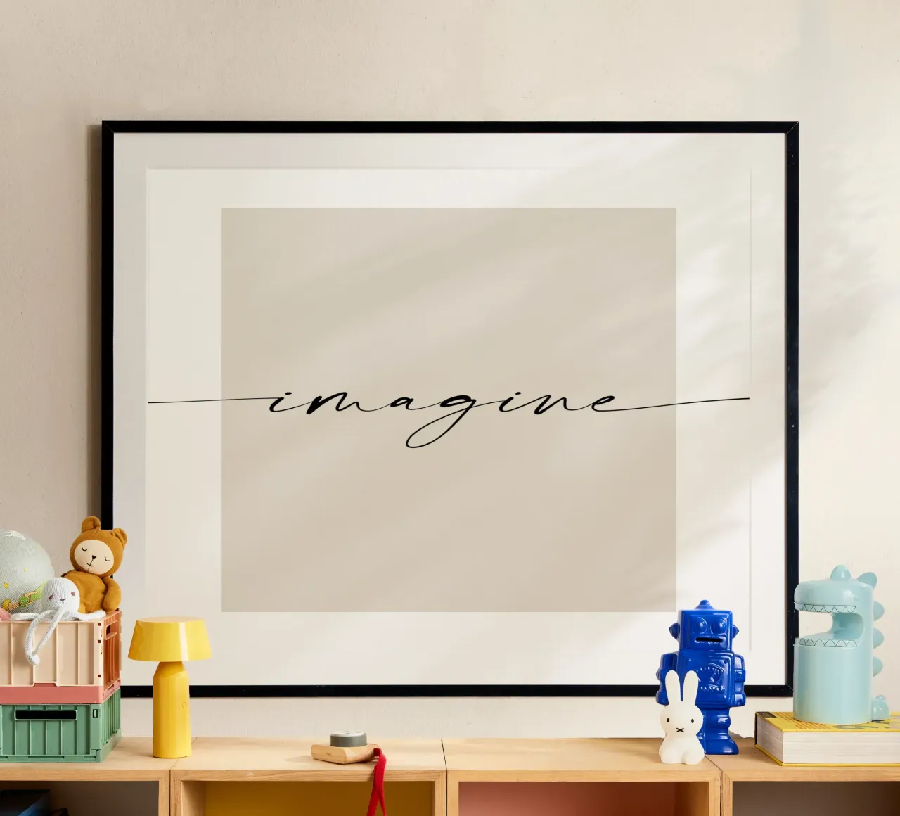 Immaginare - parole d'ispirazione poster da NouveauPrints