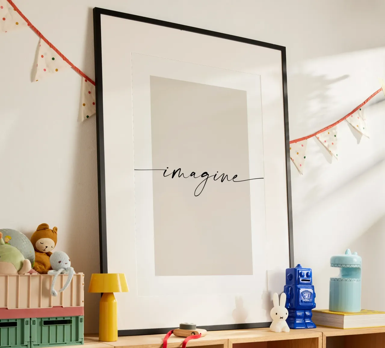 Immaginare - parole d'ispirazione poster da NouveauPrints