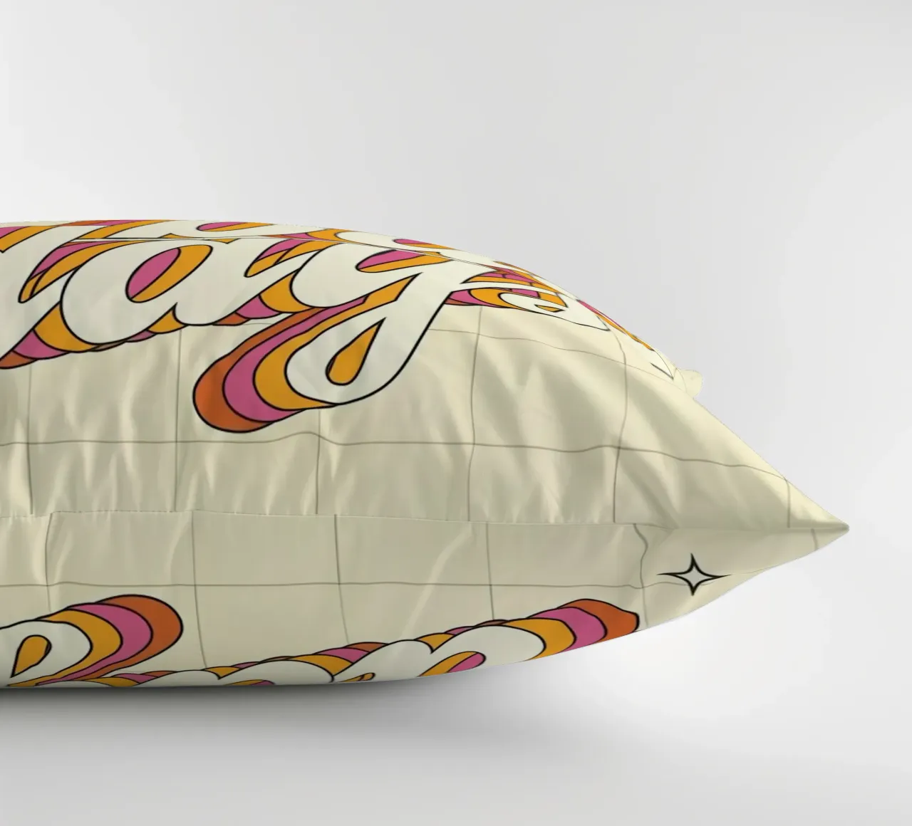 "No Bad Days" Psychedelic Retro Happy Faces Sun Pop Art cuscino da NorwesClub
