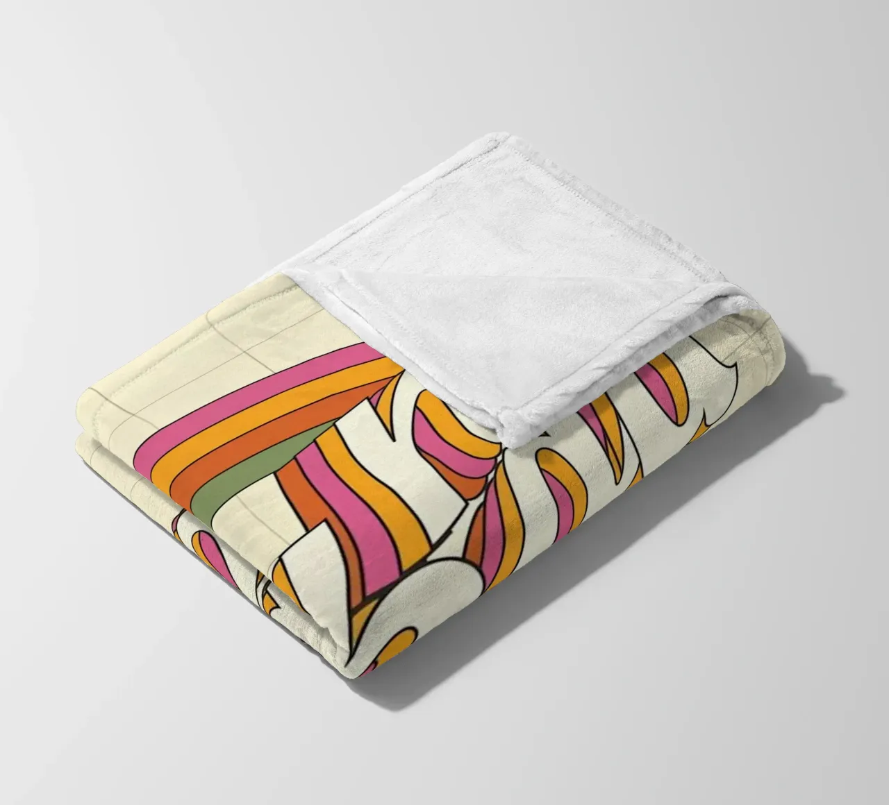"No Bad Days" Psychedelic Retro Happy Faces Sun Pop Art coperta in pile da NorwesClub