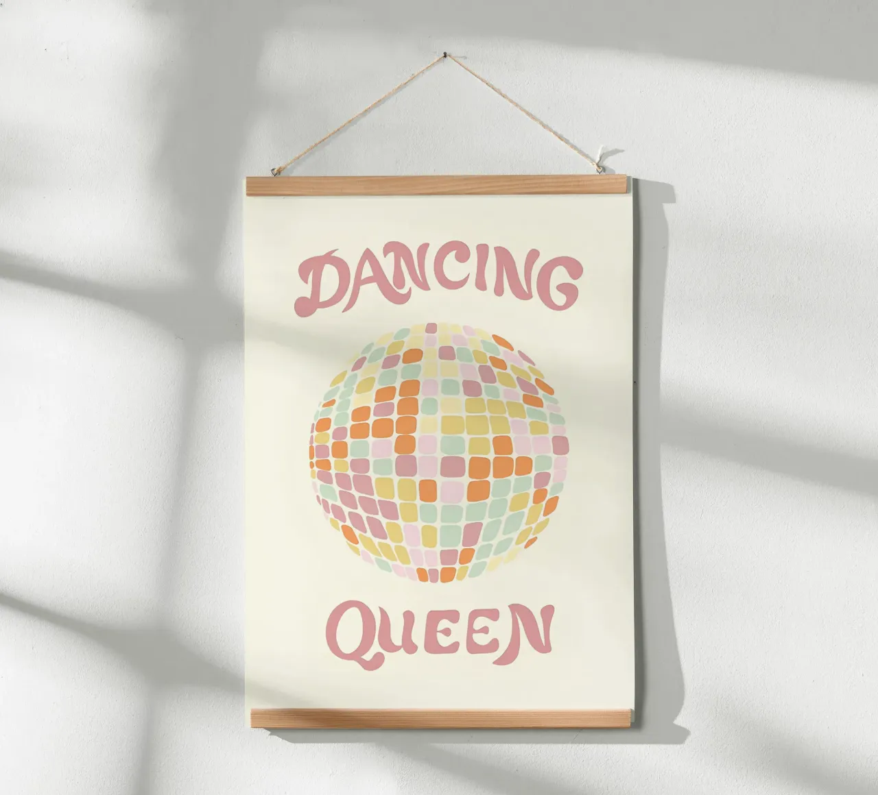 "Dancing Queen" Disco Pop Art Retro 70s Vibrant Print poster de NorwesClub