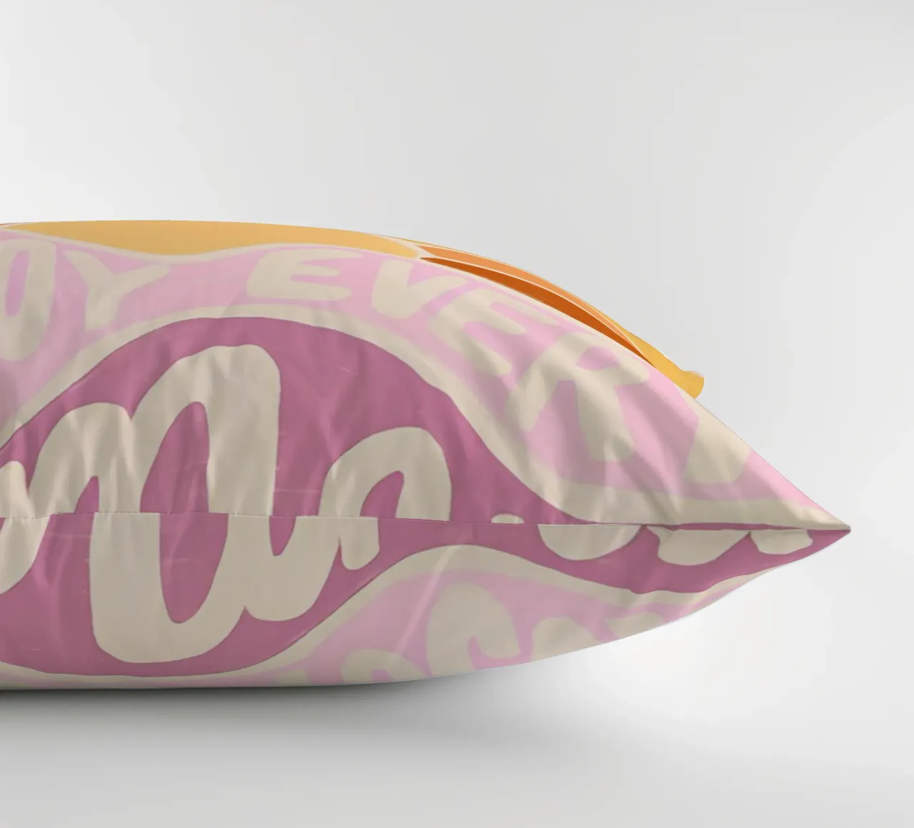 "Enjoy Every Moment" Retro Sun Flower Groovy Pop Art cuscino da NorwesClub