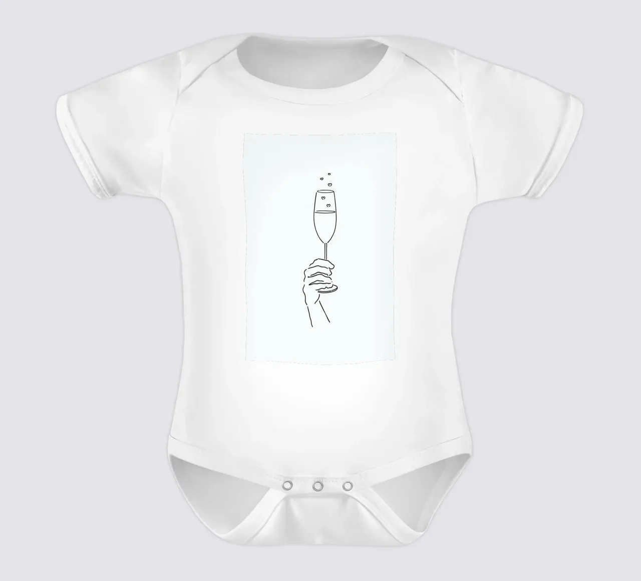 Happiness Bubbles Kurzarm Babybody von Ninhol