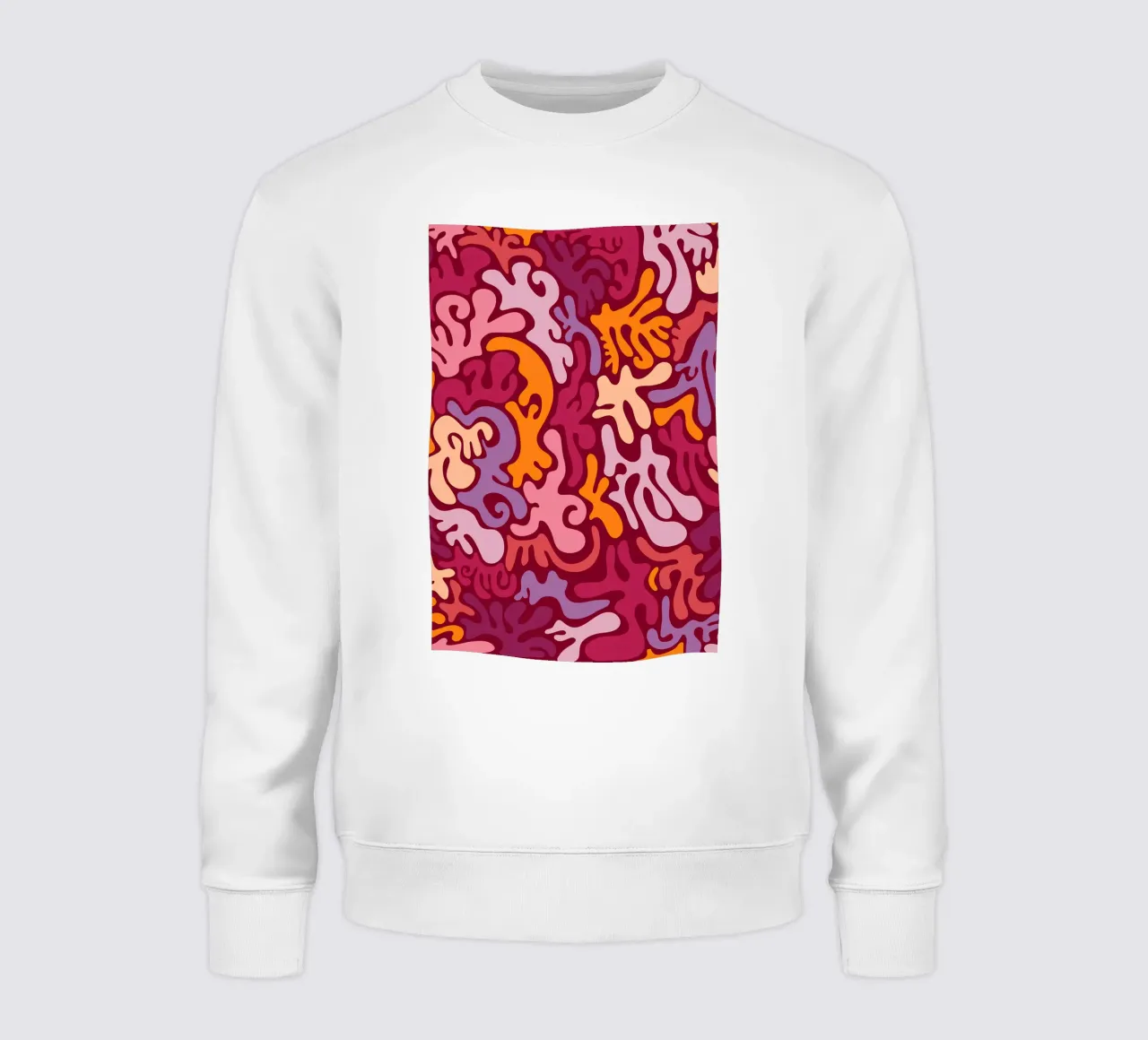 Groovy Lava Lamp Psychedelic Fluid Retro Pattern Art Print sweatshirt by NorwesClub