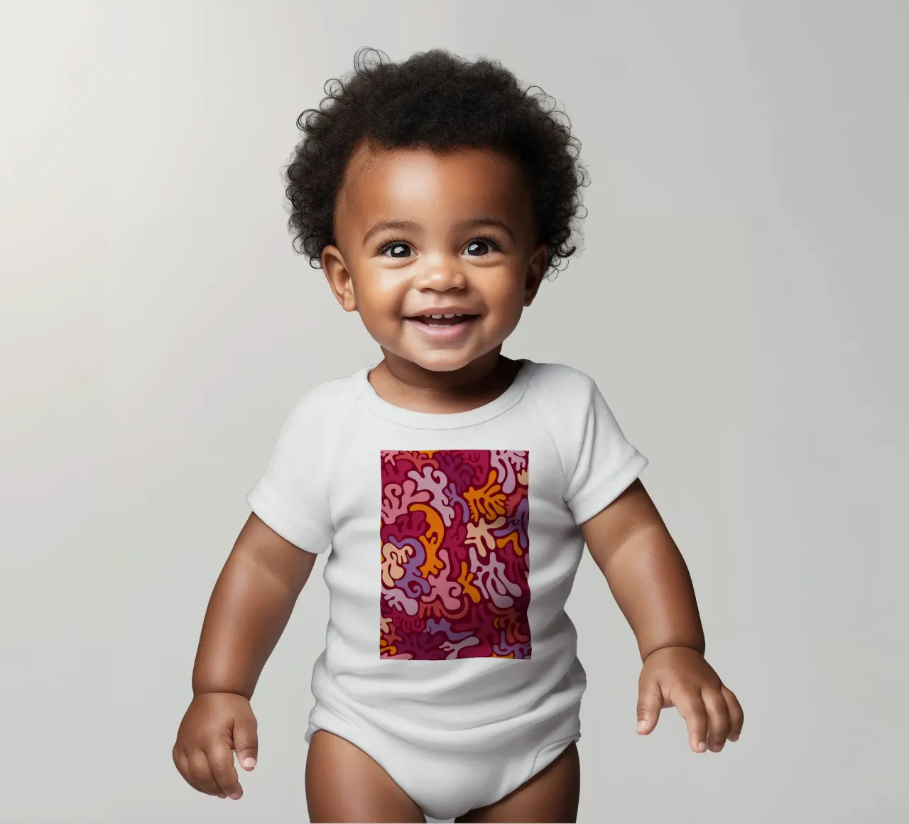 Groovy Lava Lamp Psychedelic Fluid Retro Pattern Art Print body bébé de NorwesClub