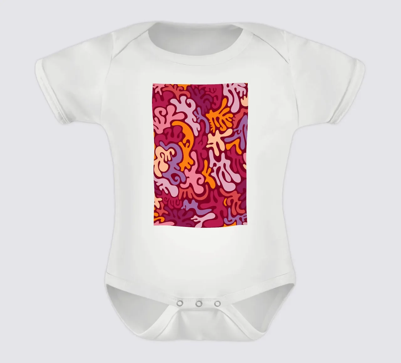 Groovy Lava Lamp Psychedelic Fluid Retro Pattern Art Print body bébé de NorwesClub