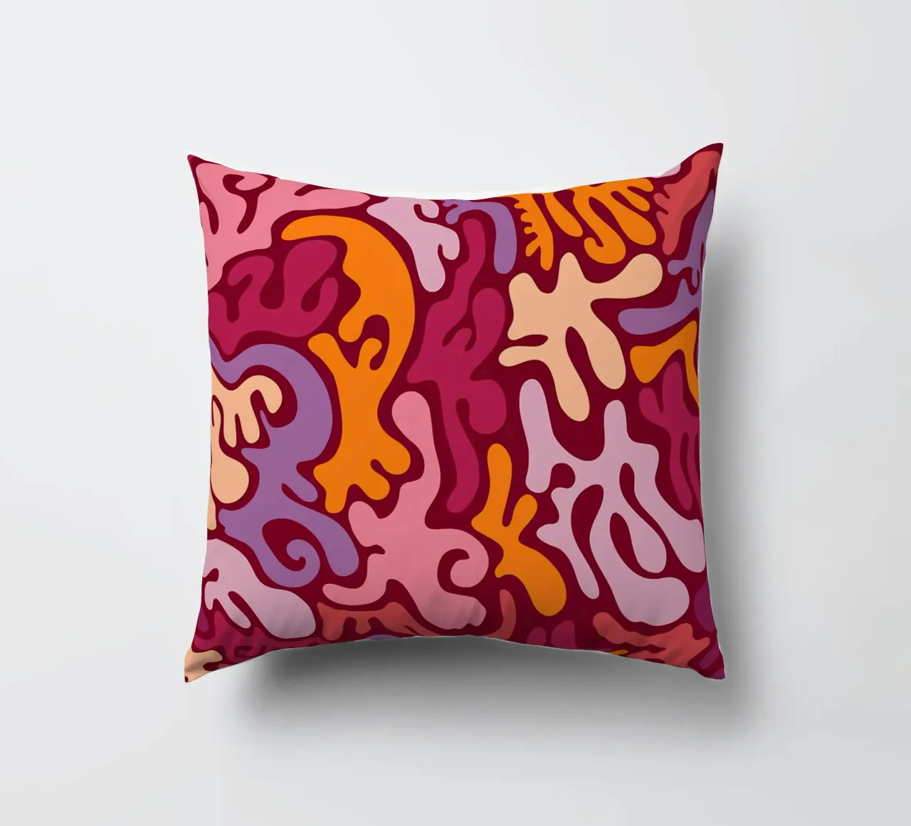 Groovy Lava Lamp Psychedelic Fluid Retro Pattern Art Print decorative cushion by NorwesClub