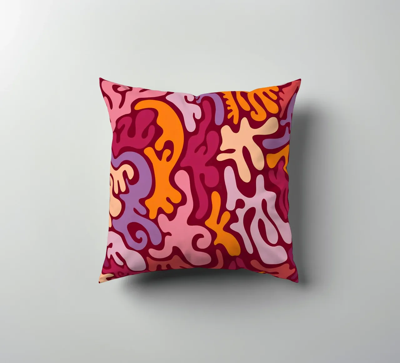 Groovy Lava Lamp Psychedelic Fluid Retro Pattern Art Print decorative cushion by NorwesClub