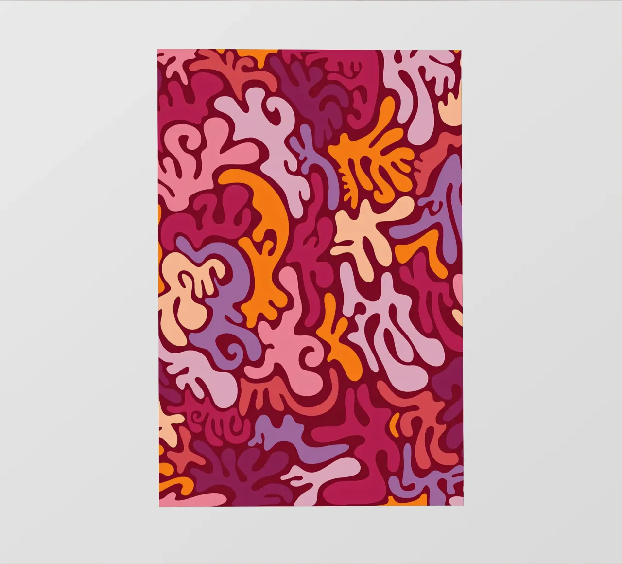Groovy Lava Lamp Psychedelic Fluid Retro Pattern Art Print papier peint photo de NorwesClub