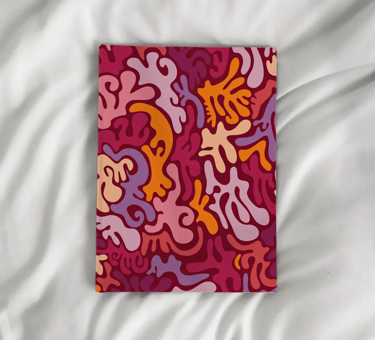 Groovy Lava Lamp Psychedelic Fluid Retro Pattern Art Print notebook by NorwesClub