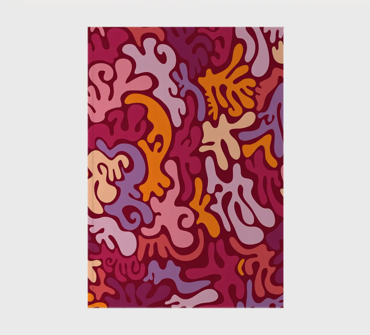 Groovy Lava Lamp Psychedelic Fluid Retro Pattern Art Print notebook by NorwesClub