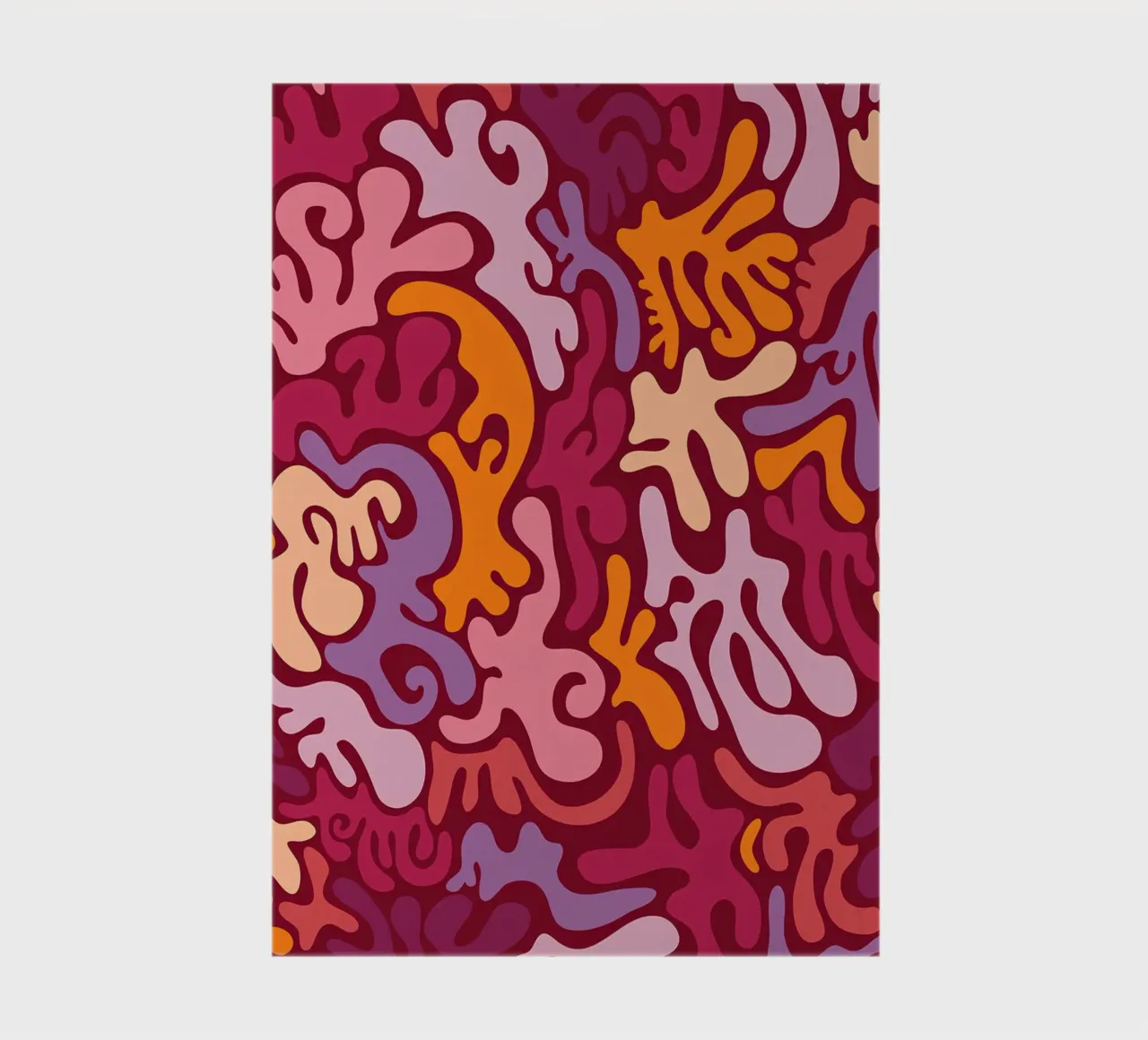 Groovy Lava Lamp Psychedelic Fluid Retro Pattern Art Print notebook by NorwesClub