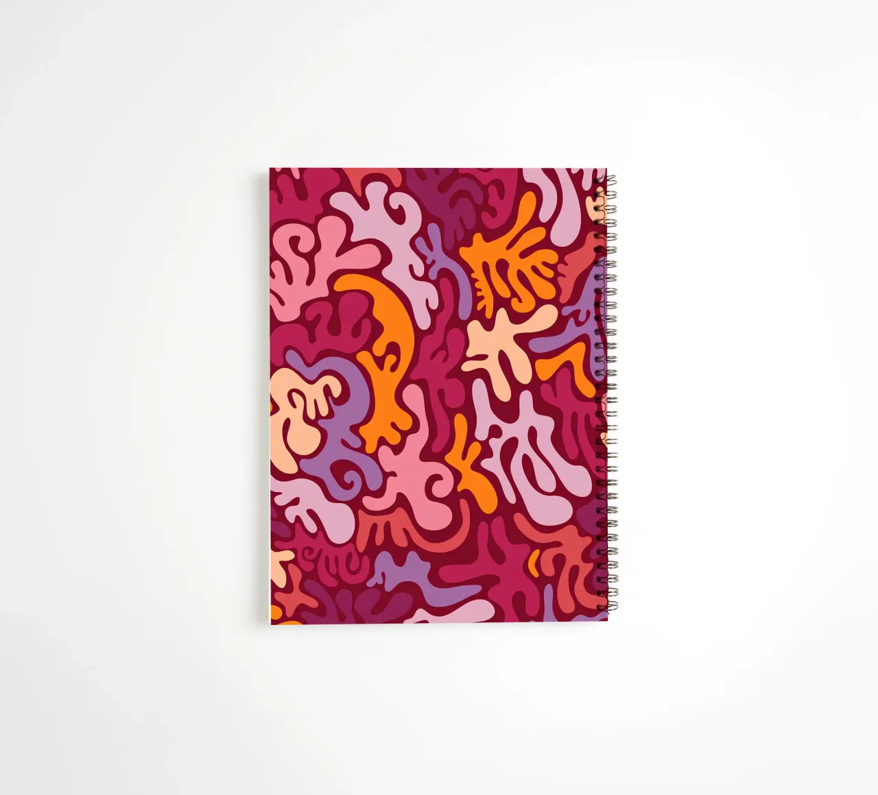 Groovy Lava Lamp Psychedelic Fluid Retro Pattern Art Print spiral notebook by NorwesClub